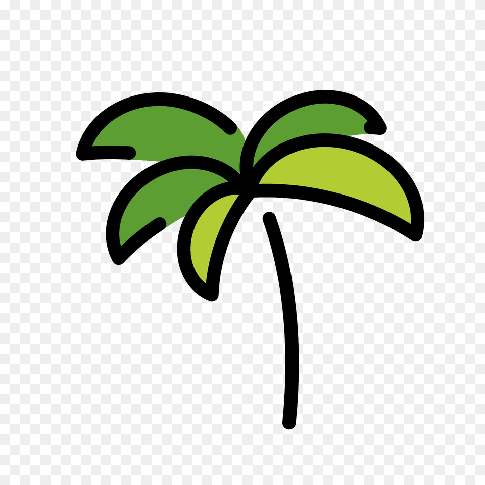 Palm Tree Emoji Clipart, Plant, Green, Palm Tree, Leaf Png Image