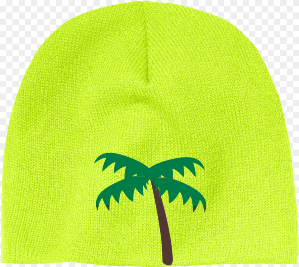 Palm Tree Emoji Cp91 Acrylic Toque, Cap, Clothing, Hat, Swimwear Free Png Download