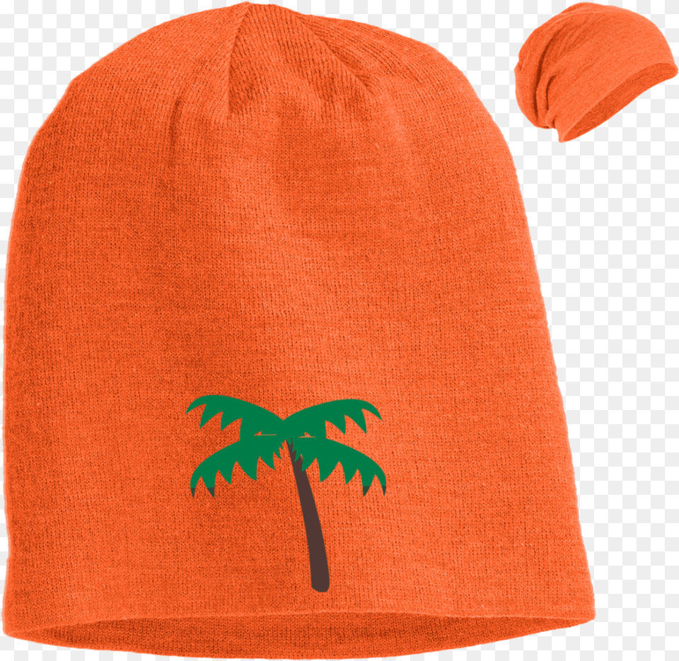 Palm Tree Emoji Dt618 District Slouch Beanie, Cap, Clothing, Hat, Fleece Free Png