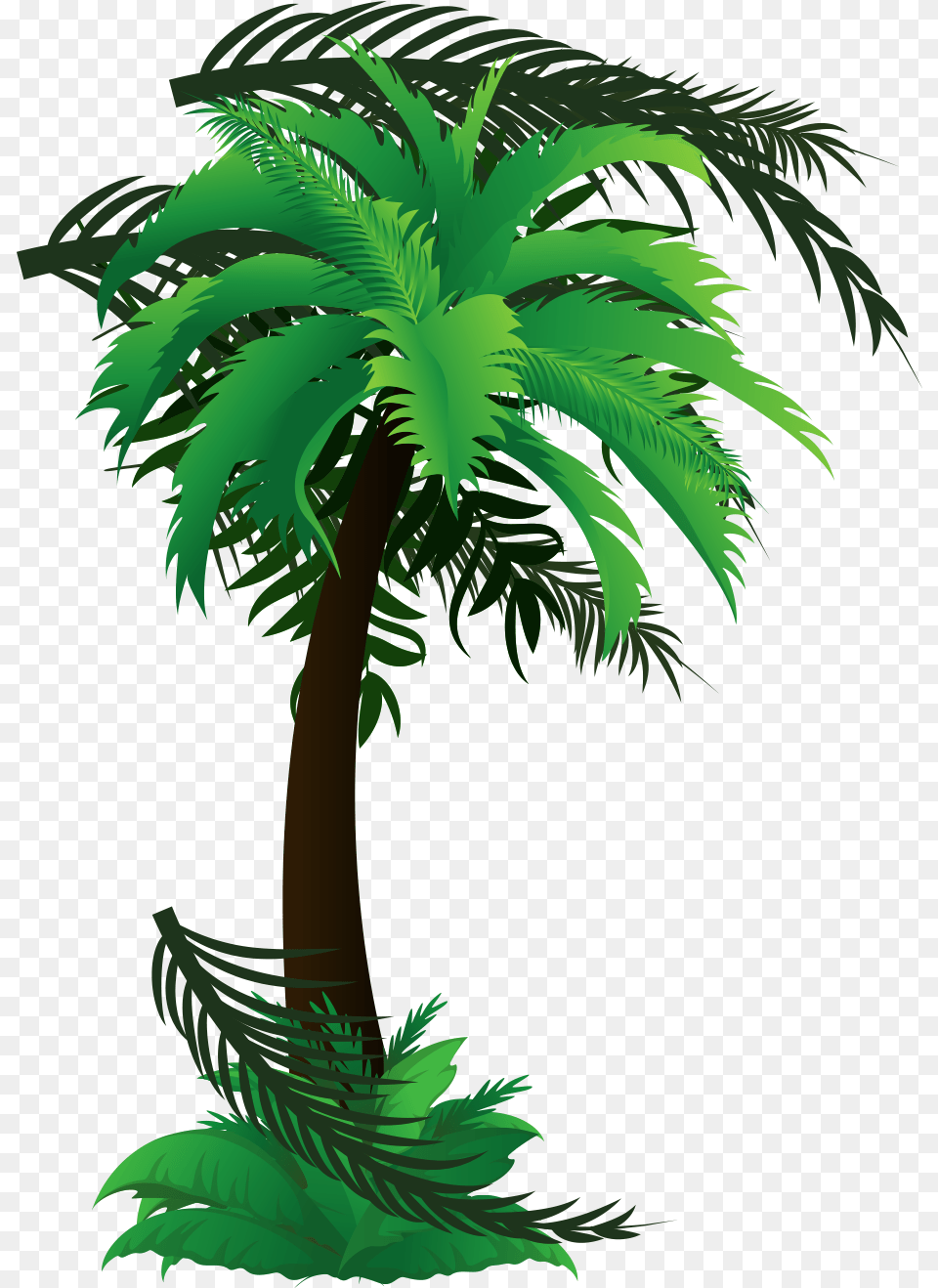 Palm Tree Emoji Fresh, Palm Tree, Plant, Vegetation, Green Png Image