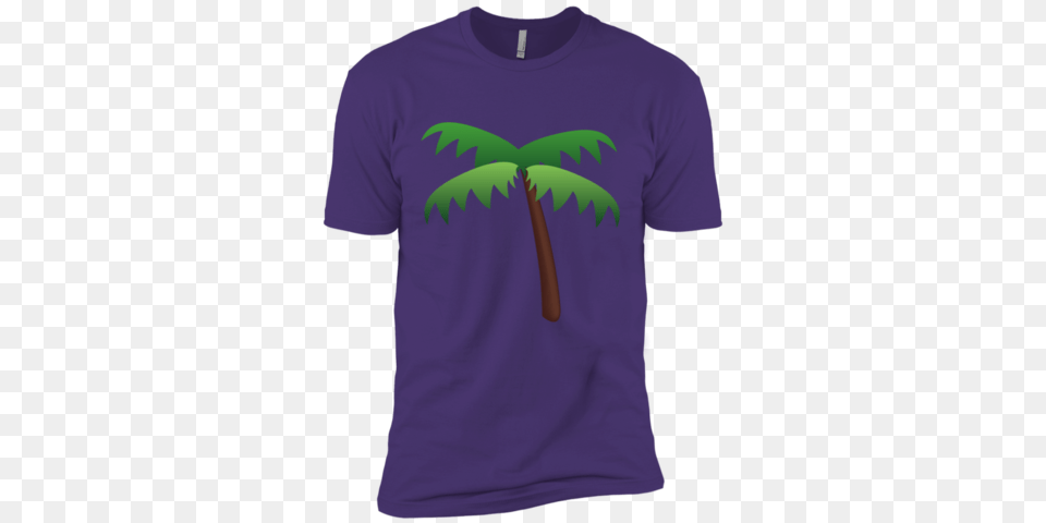 Palm Tree Emoji Next Level Premium Short Sleeve T Shirt, Clothing, T-shirt Png Image