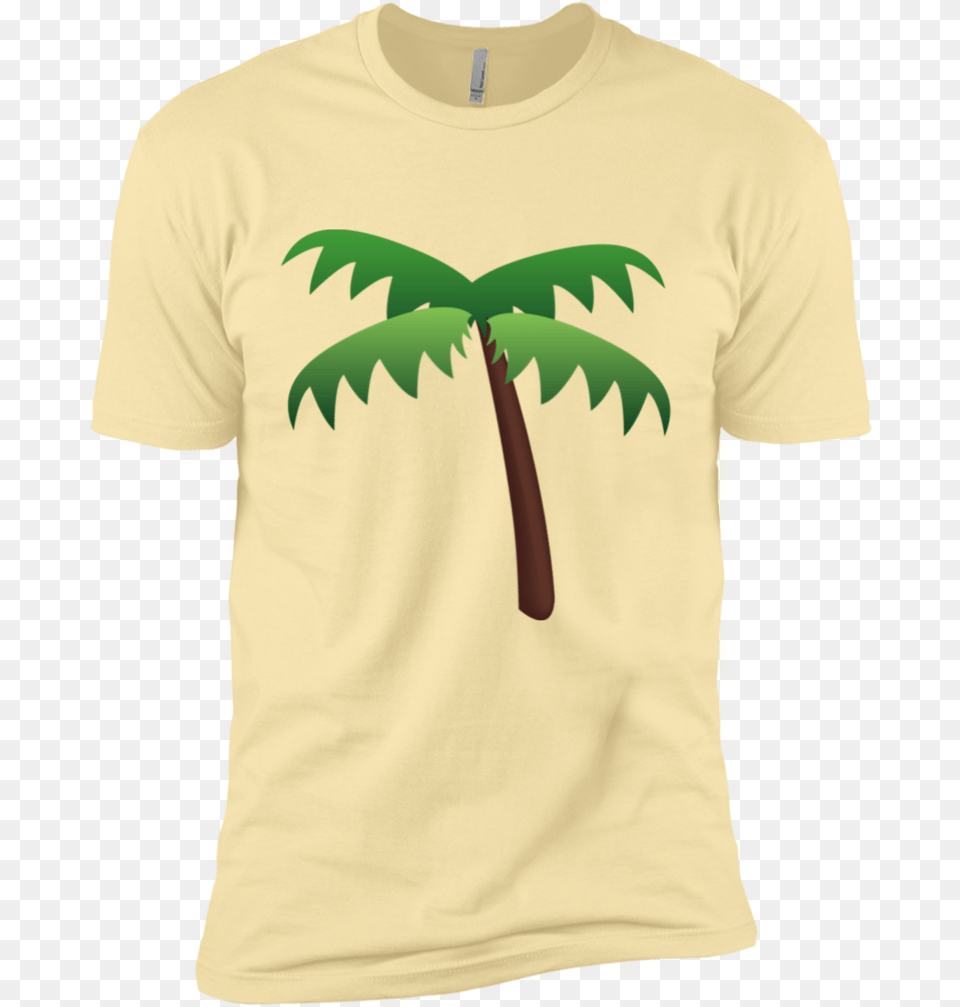 Palm Tree Emoji Nl3600 Next Level Premium Short Sleeve Transparent Palm Tree Emoji, Clothing, T-shirt Free Png