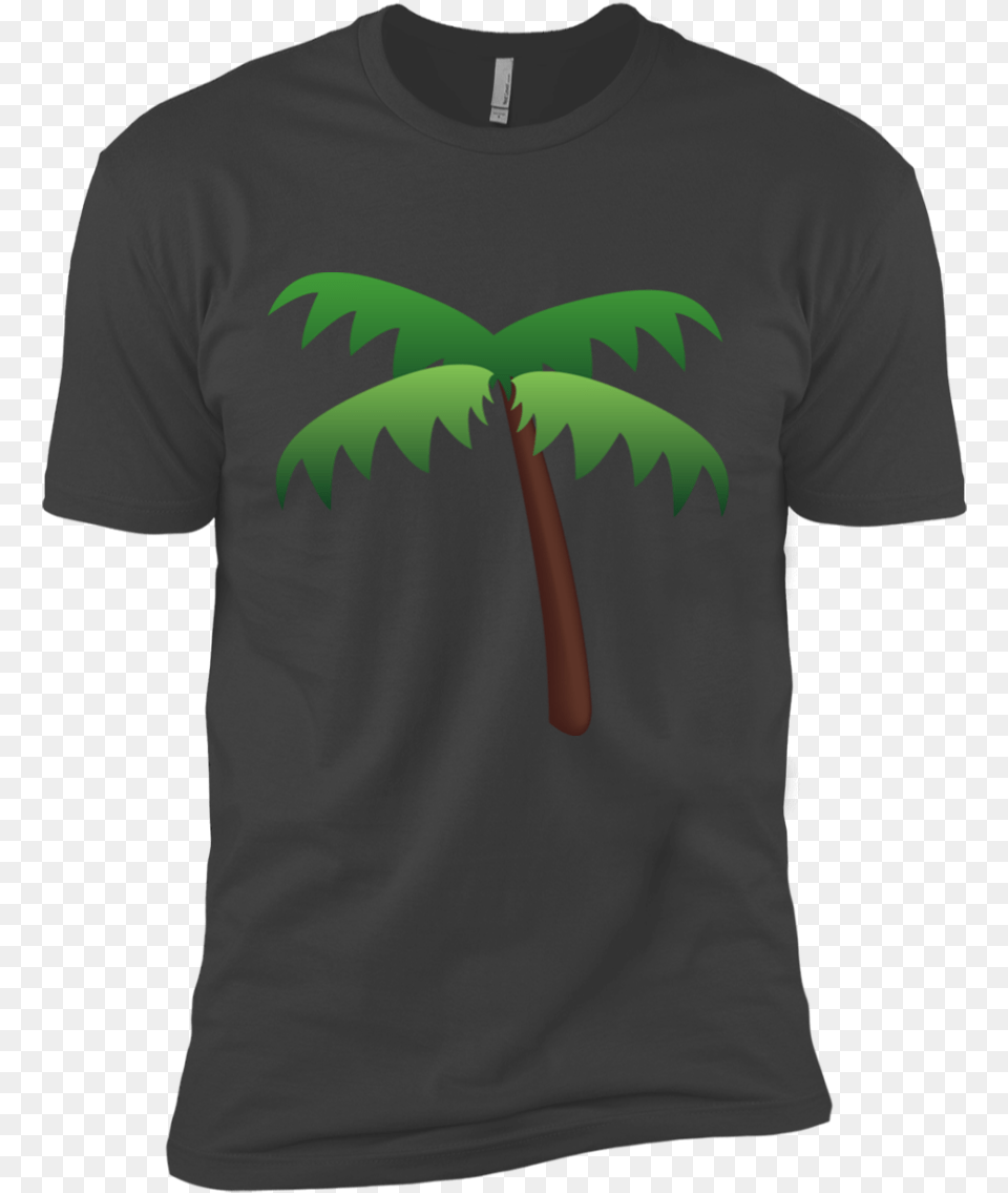 Palm Tree Emoji Nl3600 Next Level Premium Short Sleeve Tree, Clothing, T-shirt Png