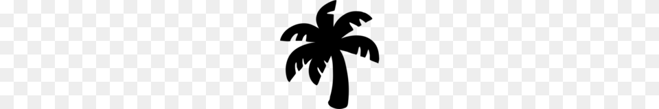 Palm Tree Emoji On Google Android, Gray Png Image