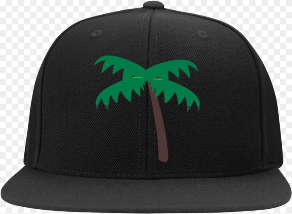 Palm Tree Emoji Stc19 Sport Tek Flat Bill High Profile Baseball Cap, Baseball Cap, Clothing, Hat Free Transparent Png