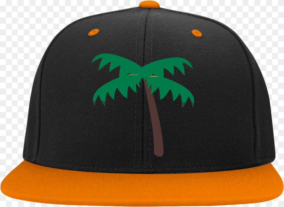 Palm Tree Emoji Stc19 Sport Tek Flat Bill High Profile Cap, Baseball Cap, Clothing, Hat, Plant Free Png