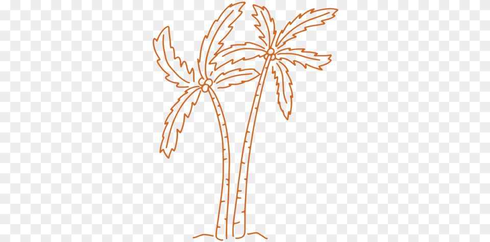 Palm Tree Hand Drawn U0026 Svg Vector File Palmera Dibujada A Mano, Pattern, Knot, Plant Free Transparent Png