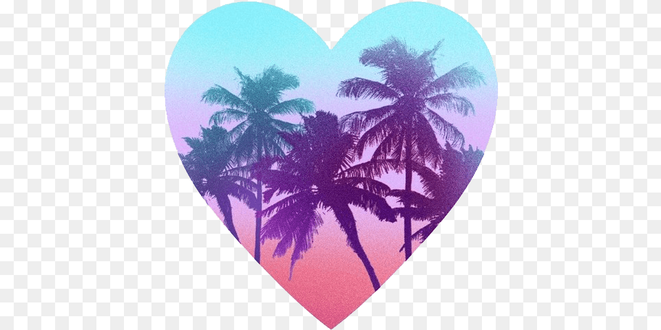 Palm Tree Heart Summer Secret Pink Pink Logo, Plant Png