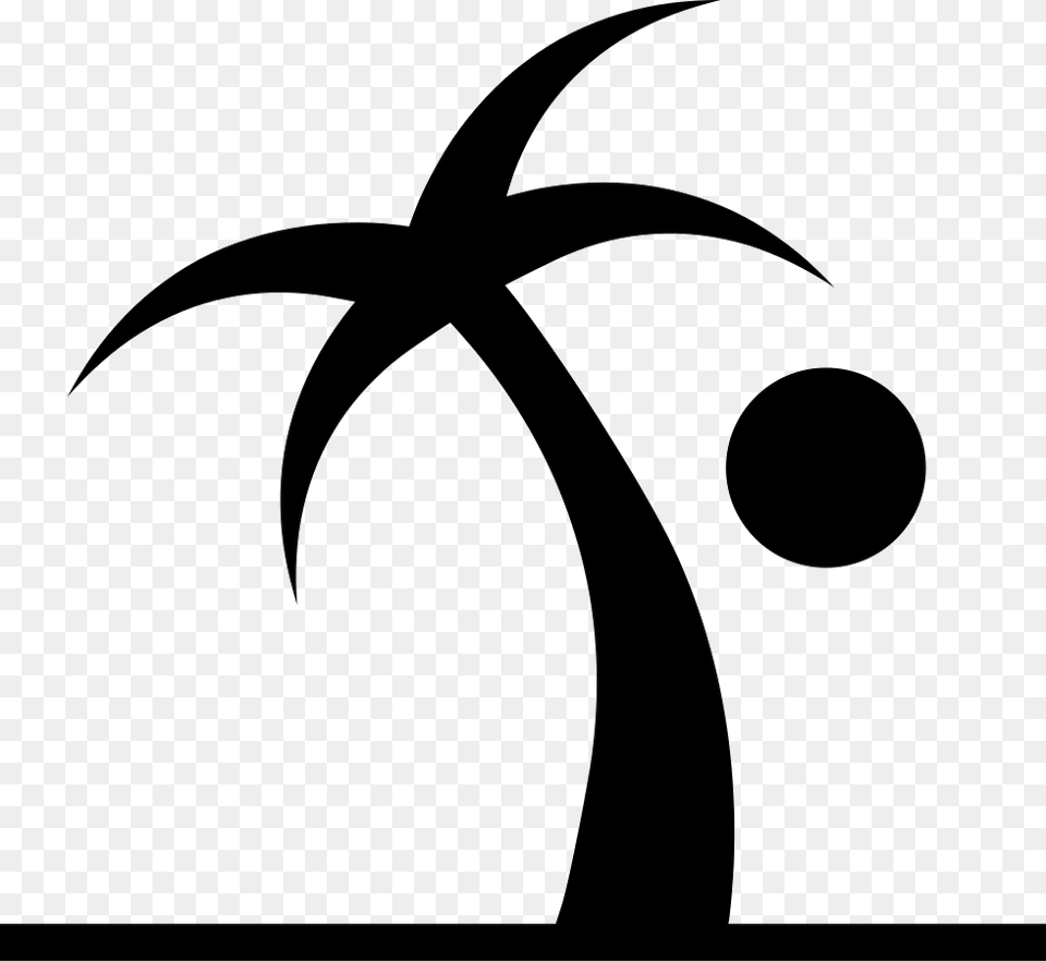 Palm Tree Icon Download, Stencil, Animal, Fish, Sea Life Free Png