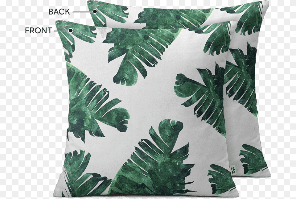 Palm Tree Leaves Background, Cushion, Home Decor, Pillow, Plant Free Png