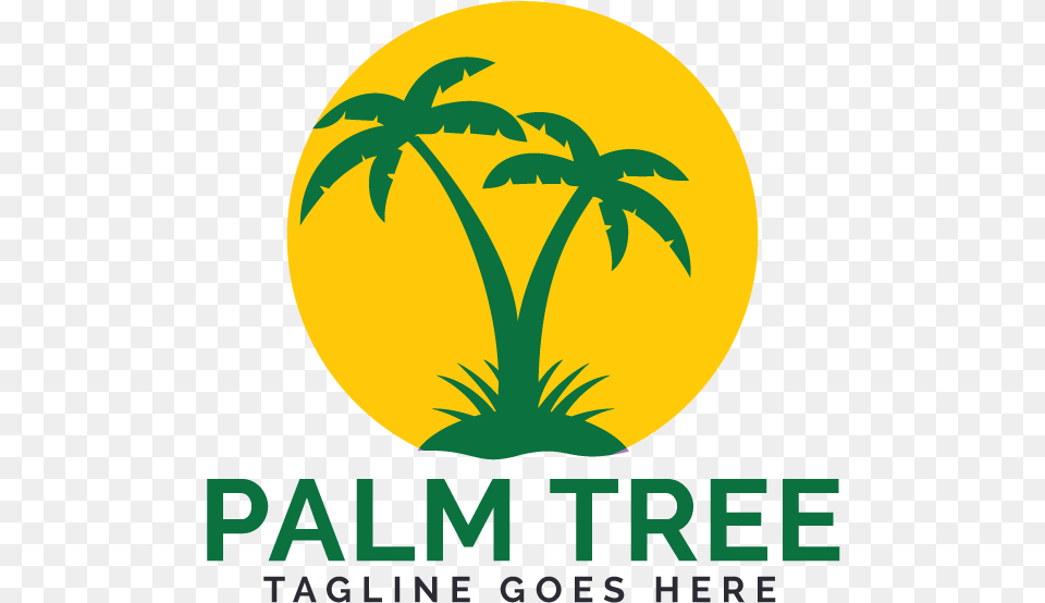 Palm Tree Logo Design Graphic Design, Summer, Vegetation, Plant, Palm Tree Png Image