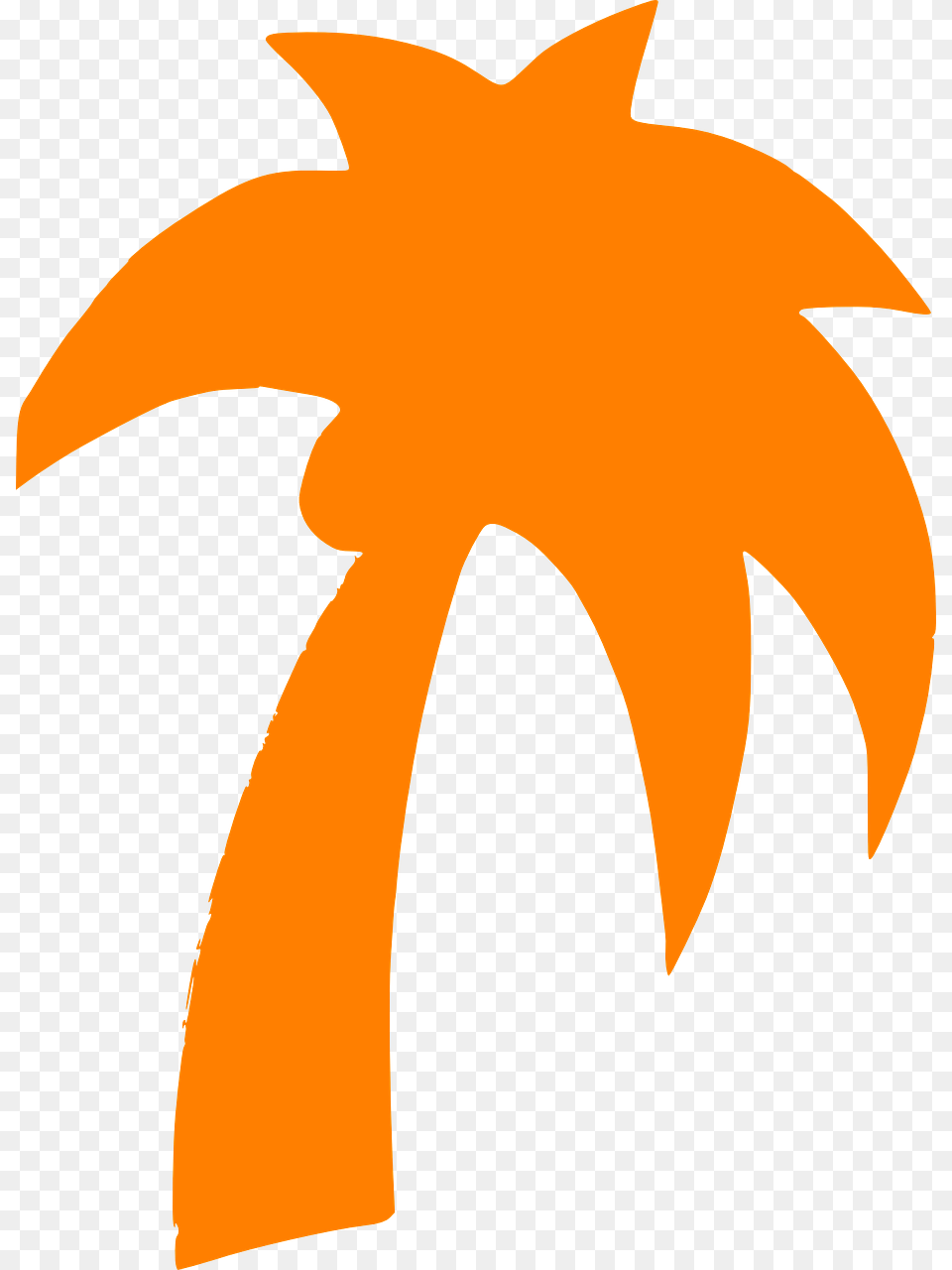 Palm Tree Orange Clip Art Vector Clip Art Red Palm Tree Clip Art, Leaf, Logo, Plant, Person Free Png
