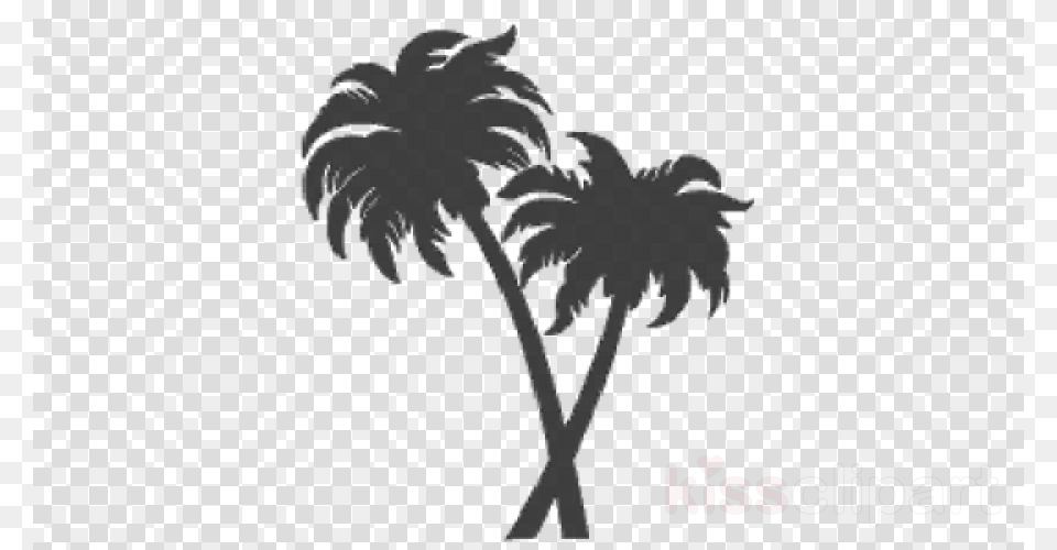 Palm Tree Outline, Palm Tree, Plant Free Transparent Png