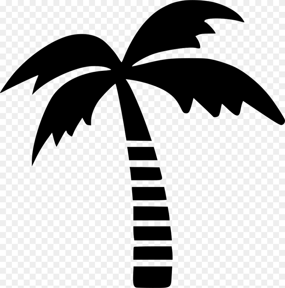 Palm Tree Outline Palm Tree Logo, Palm Tree, Plant, Stencil, Animal Free Png Download