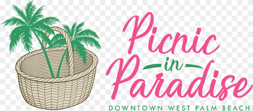 Palm Tree Picnic Houseplant, Basket, Plant Free Png Download