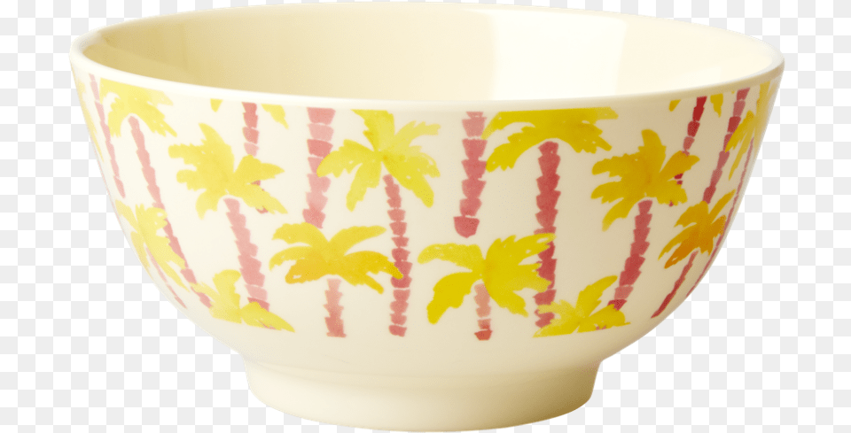 Palm Tree Print Melamine Bowl By Rice Dk Bowl, Soup Bowl, Art, Porcelain, Pottery Png Image