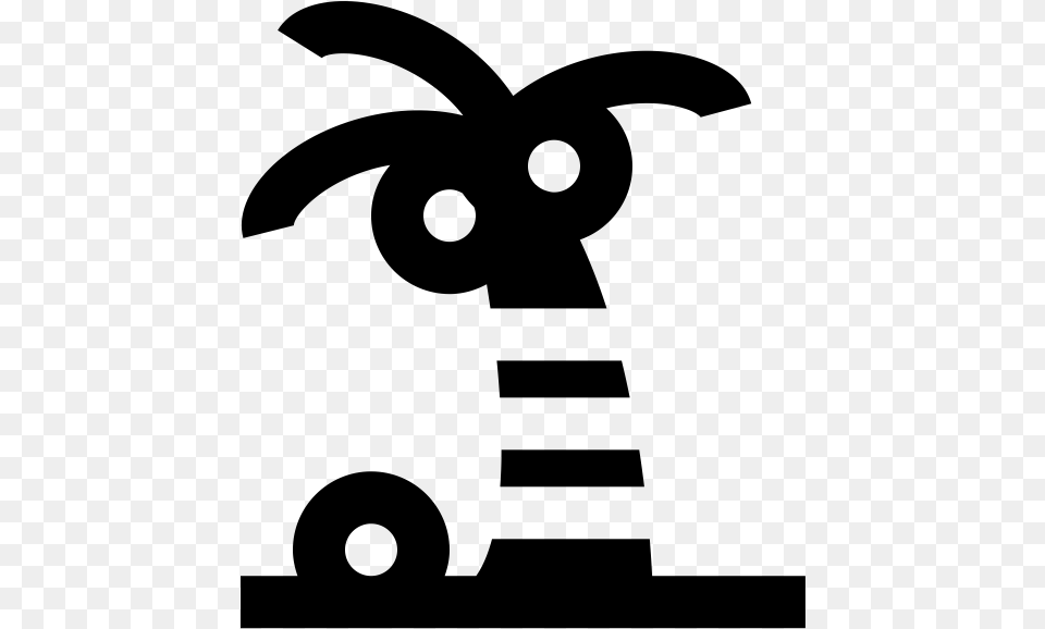 Palm Tree Rubber Stamp Scalable Vector Graphics, Gray Png
