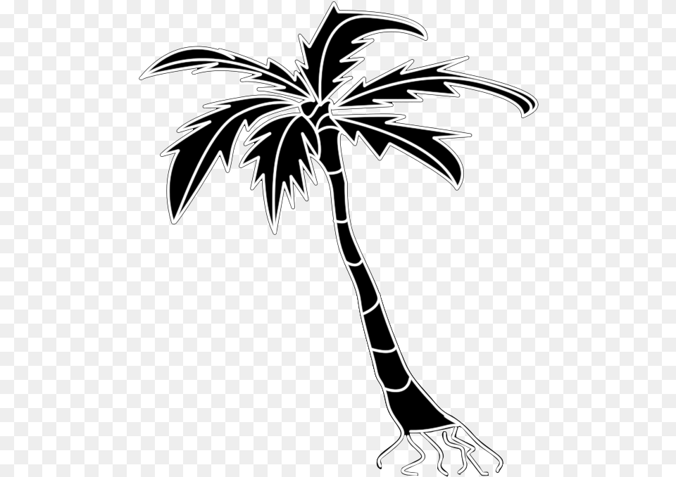 Palm Tree Silhouette Clipart Borassus Flabellifer, Palm Tree, Plant, Stencil, Art Free Png