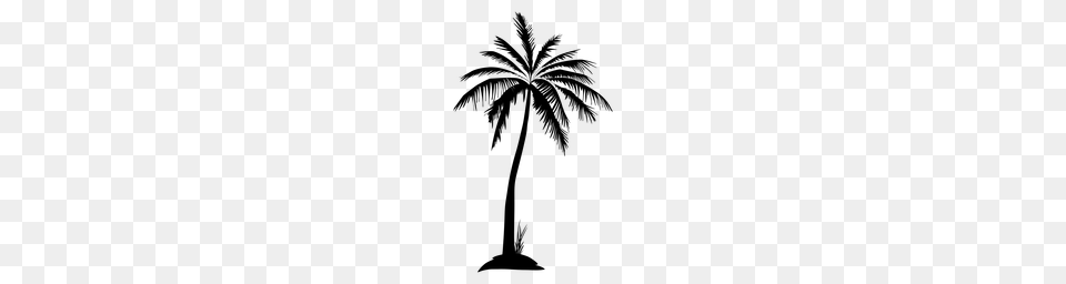 Palm Tree Silhouette Clipart Clipart, Gray Png