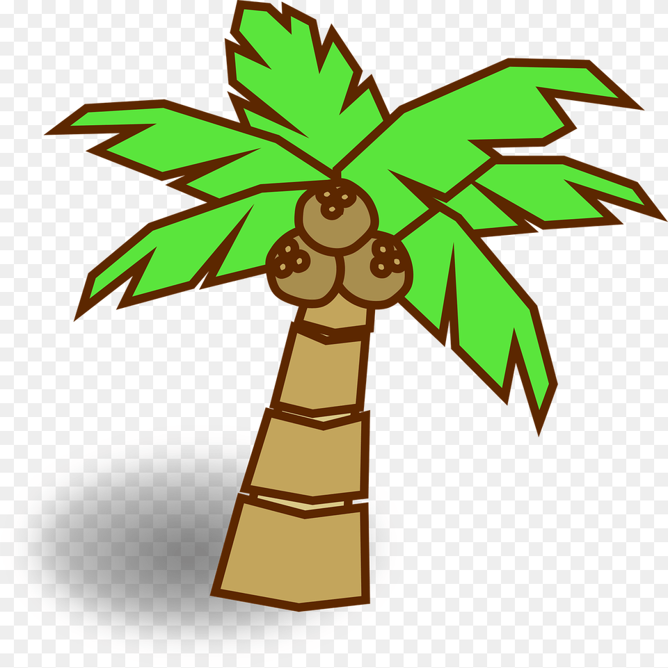Palm Tree Silhouette Emoji Leaf Dibujos De Plantas De Coco, Palm Tree, Plant, Cross, Symbol Free Transparent Png