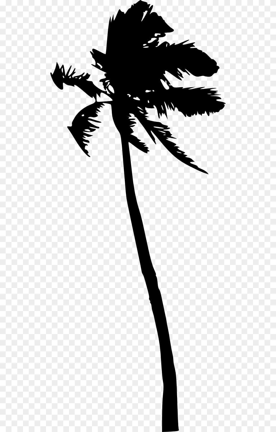 Palm Tree Silhouette Vol Silhouette, Palm Tree, Plant, Stencil, Cross Free Transparent Png
