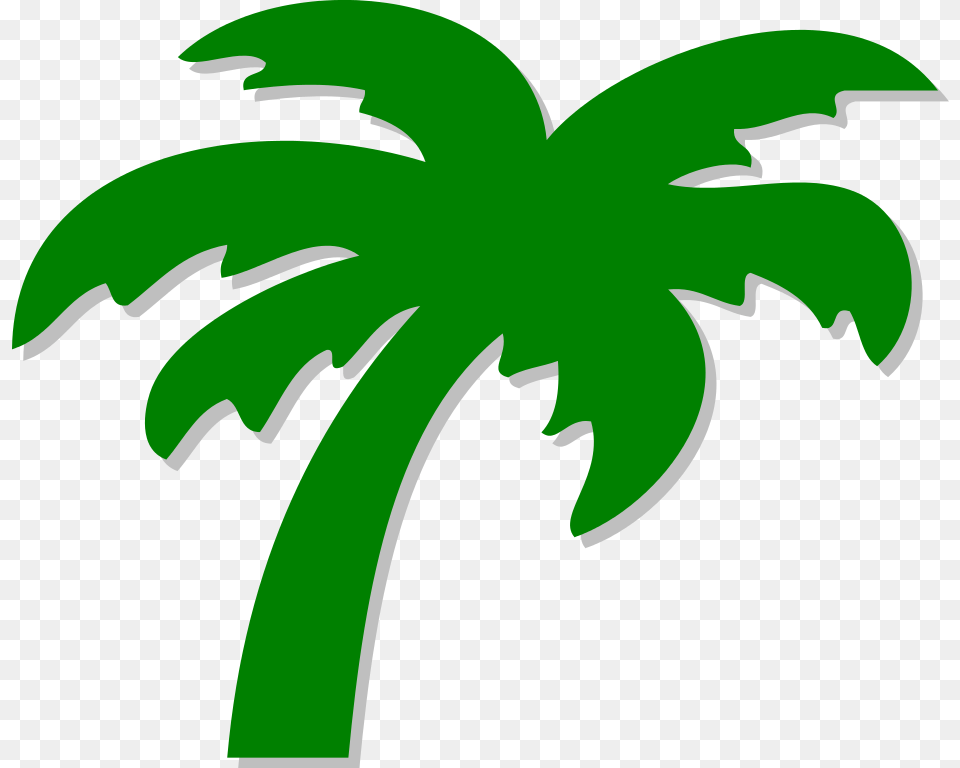Palm Tree Symbol, Green, Palm Tree, Plant, Leaf Png