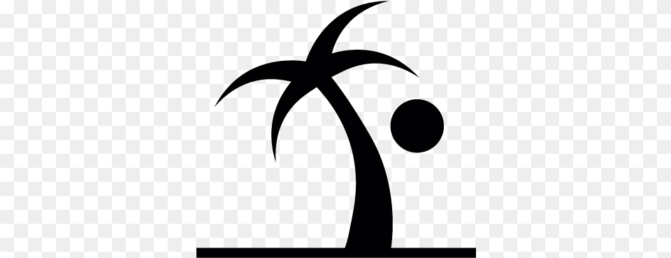 Palm Tree Vector Icon, Lighting Png Image
