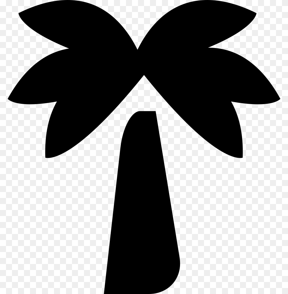 Palm Tree Vector Icon, Accessories, Formal Wear, Silhouette, Stencil Free Transparent Png