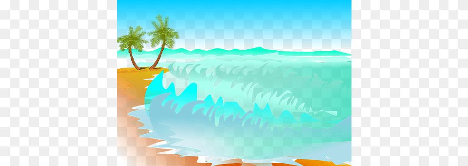 Palm Trees Water, Tropical, Summer, Sea Free Transparent Png