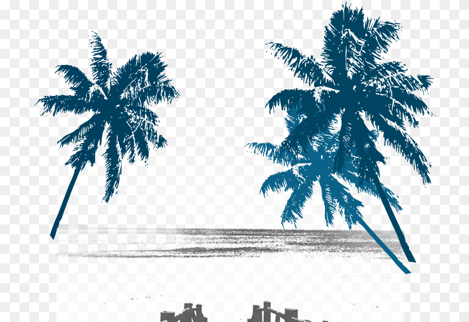 Palm Trees Background Design, Water, Tropical, Tree, Nature Png Image