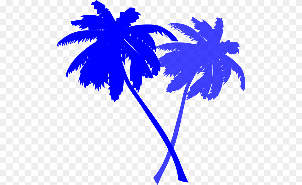 Palm Trees Blue Clip Art For Web, Palm Tree, Plant, Tree, Nature Free Png Download