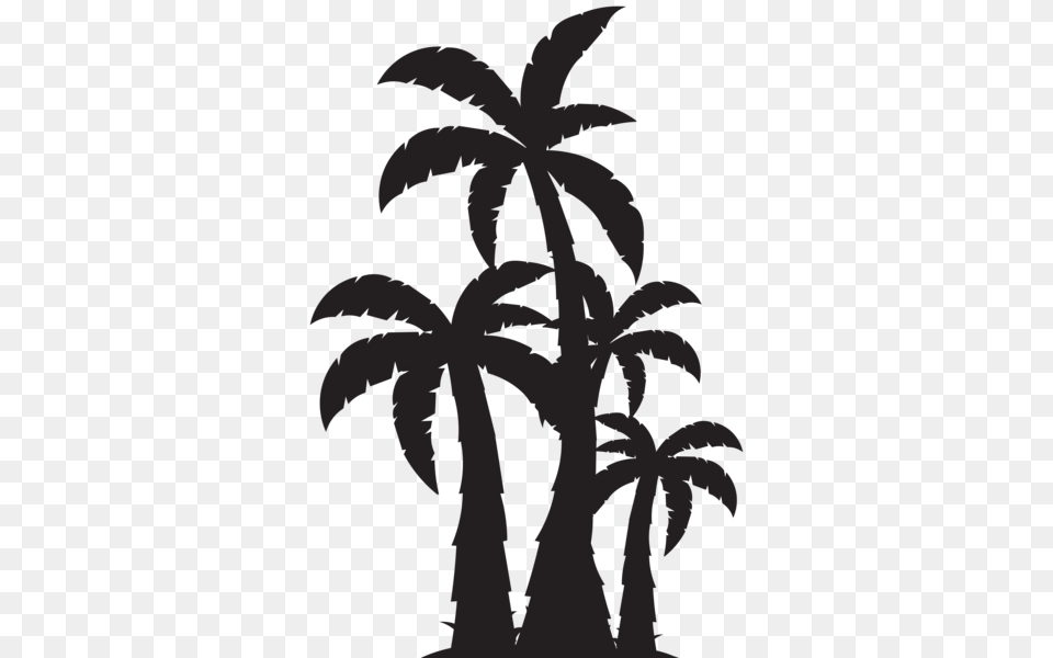 Palm Trees Silhouette Clip Art Image Gute Ideen Nr, Leaf, Palm Tree, Plant, Tree Png