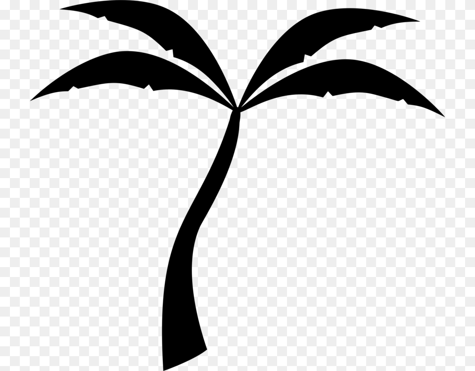 Palm Trees Silhouette Computer Icons Drawing, Gray Png Image