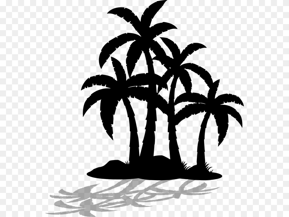 Palm Vector, Gray Free Transparent Png