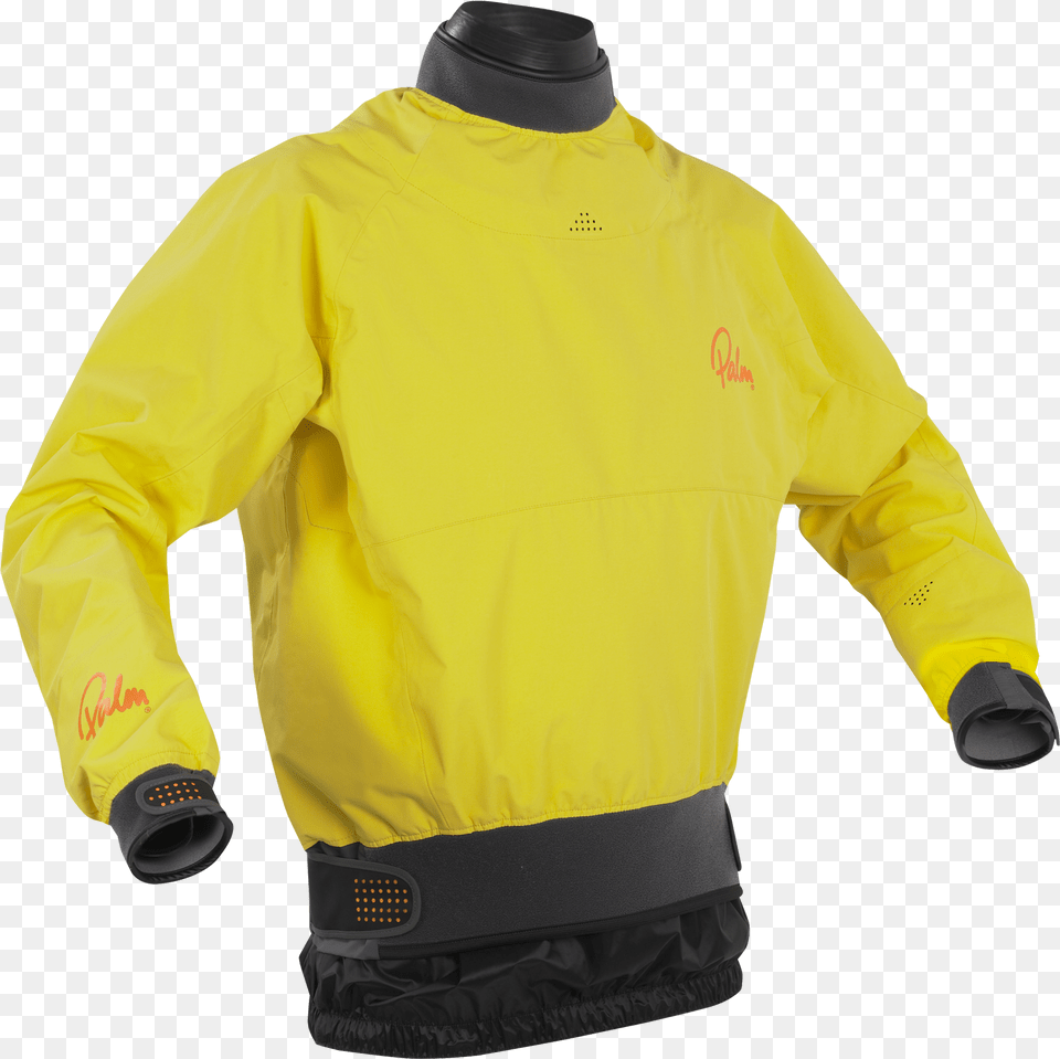 Palm Velocity Mens Yellow Jacket Artistic Aveto Dry Suit, Clothing, Coat, Raincoat, Blouse Free Png