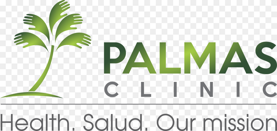 Palmas Clinic Logo Gradient On Background Tree, Green, Plant, Vegetation, Herbs Free Transparent Png