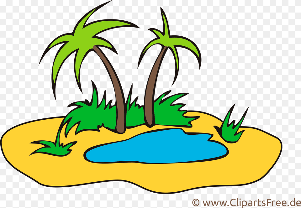 Palme Bilder Clipart 6 By Samantha Oasis Clipart, Land, Nature, Outdoors, Plant Free Png