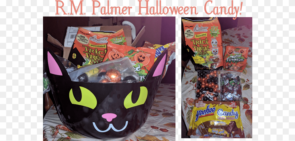 Palmer Halloween Candy Gift Basket, Food, Sweets Png Image