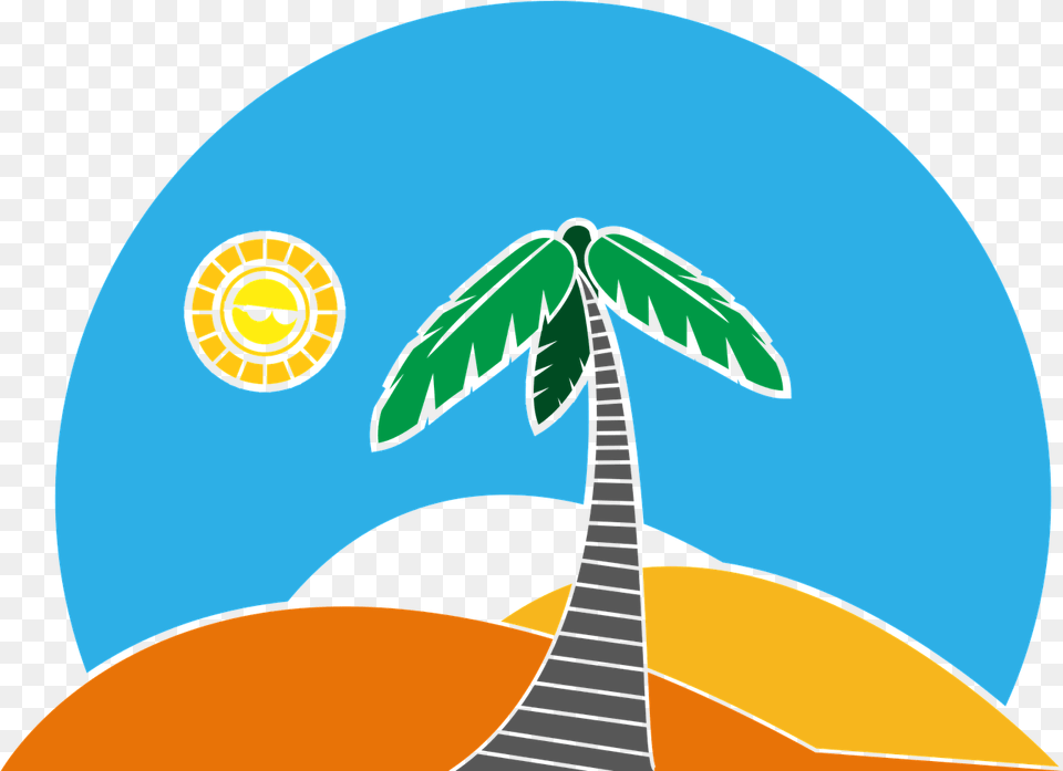 Palmpalm Treebeachdesertsun Image From Needpixcom Playa Vector, Art, Animal, Fish, Sea Life Free Png