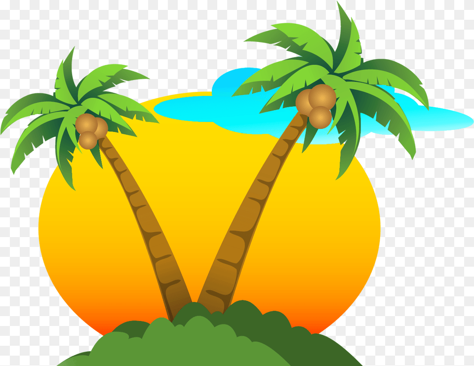 Palms And Summer Cliparts Hd, Plant, Tree, Palm Tree, Produce Free Transparent Png