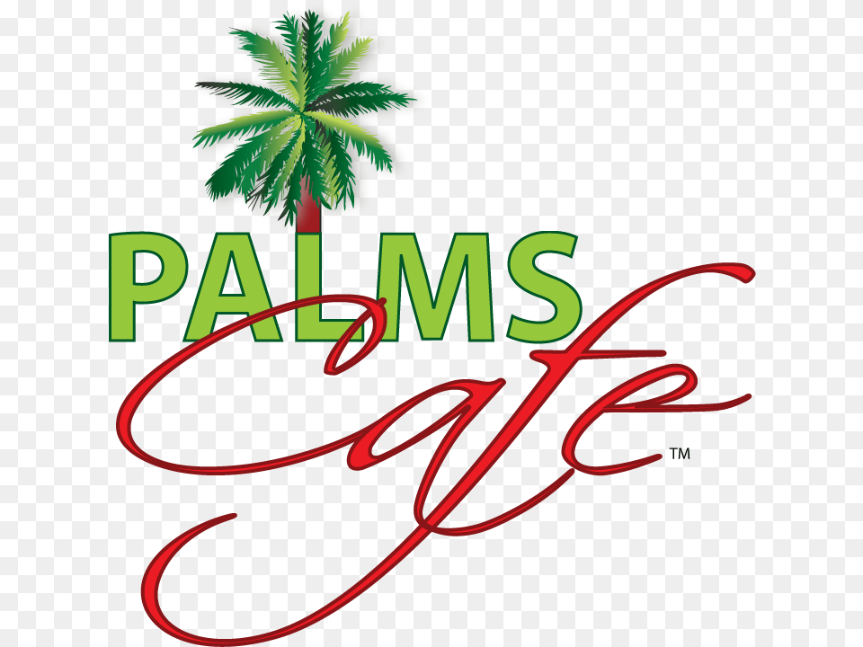 Palms Cafe With Palm Tree Escudo De Mexicali, Leaf, Plant, Text Png