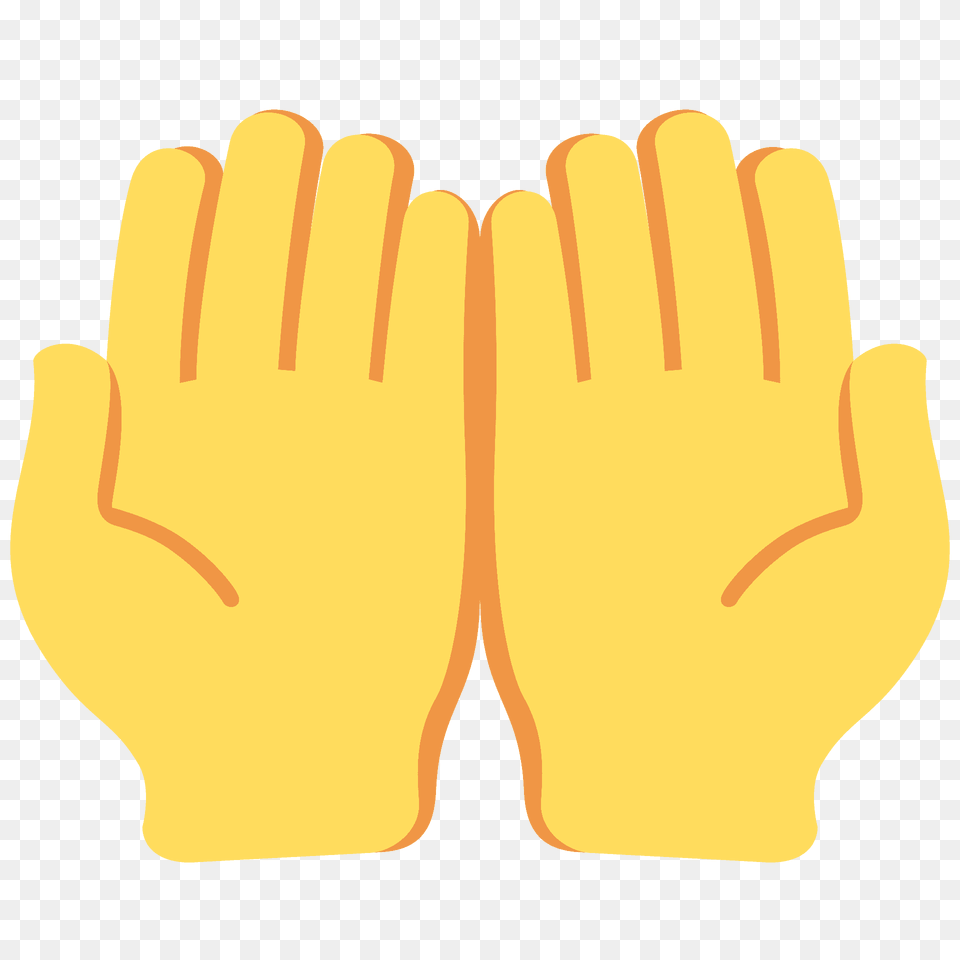 Palms Up Together Emoji Clipart, Clothing, Glove, Body Part, Hand Png Image