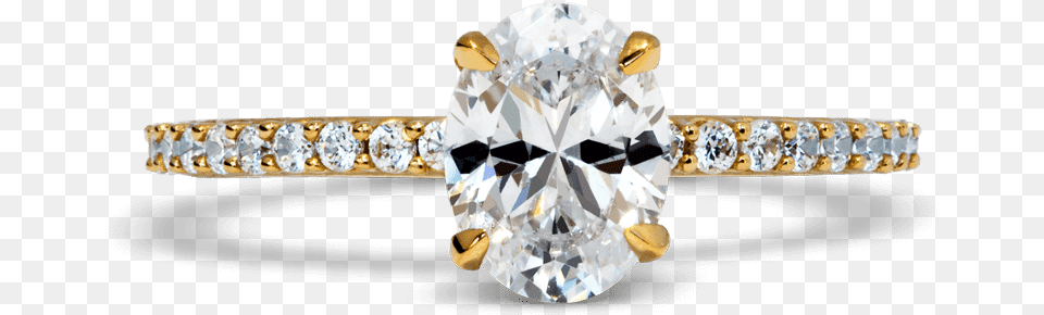Paloma Diamond Yellow Gold Engagement Ring Engagement Ring, Accessories, Gemstone, Jewelry Free Png Download