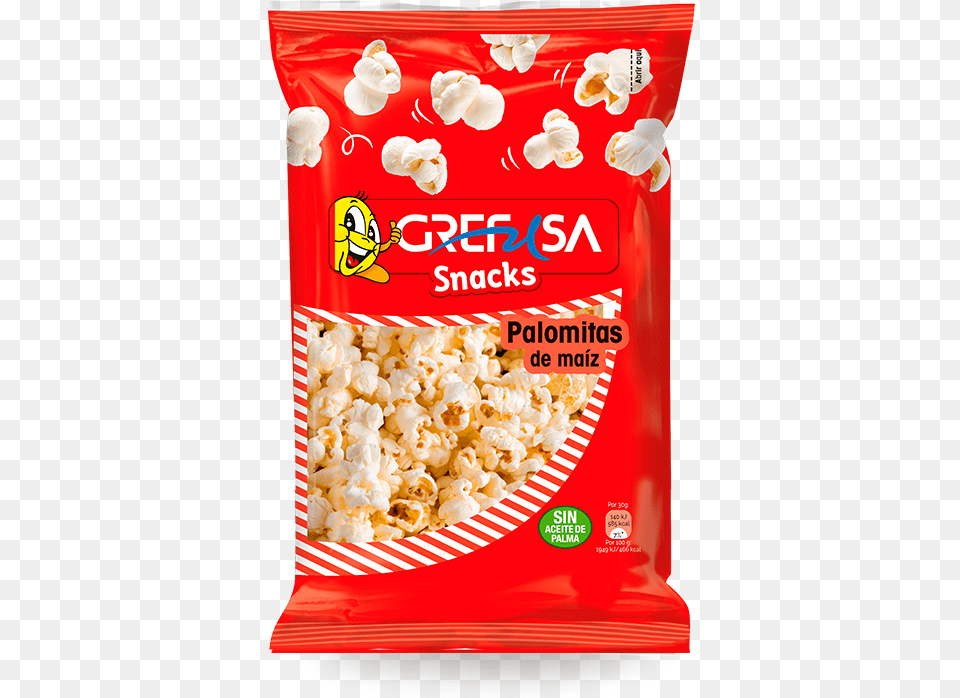 Palomitas Maiz De Grefusa, Food, Snack, Popcorn, Ketchup Png Image