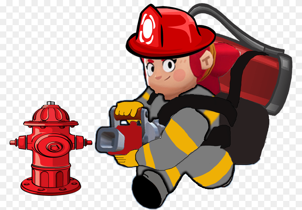 Pam Skin Firefighter Pam Skin Brawl Stars, Baby, Person, Fire Hydrant, Hydrant Png