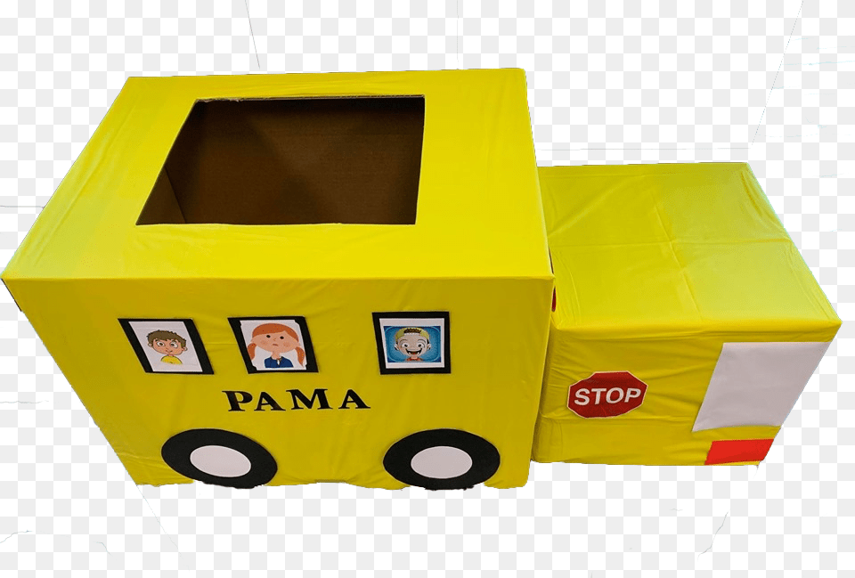 Pama Bus Back 2 School Supply Drive Toy, Box, Cardboard, Carton, Electronics Free Png