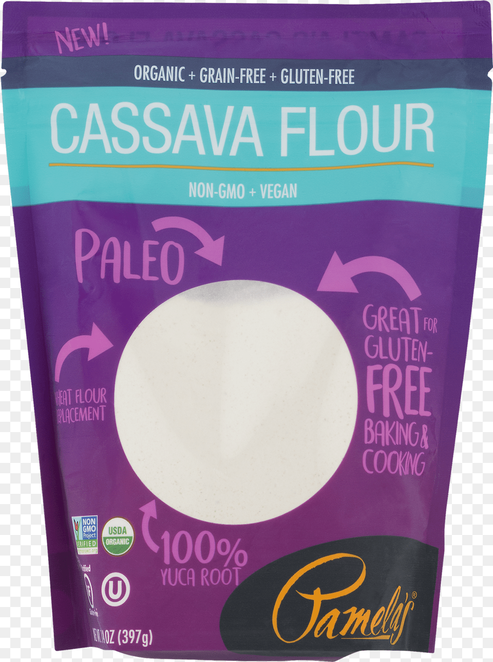 Pamelas Cassava Flour, Powder, Food Png Image