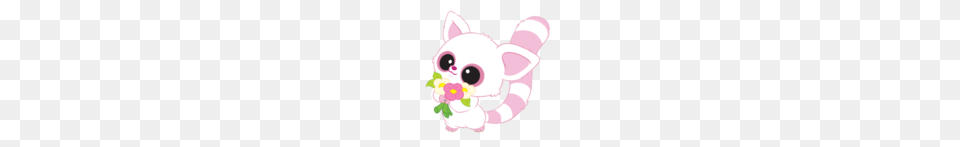 Pammee Holding Flowers, Plush, Toy, Flower, Plant Free Png