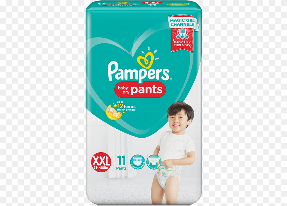 Pampers Baby Dry Pants Medium, Diaper, Boy, Child, Male Png