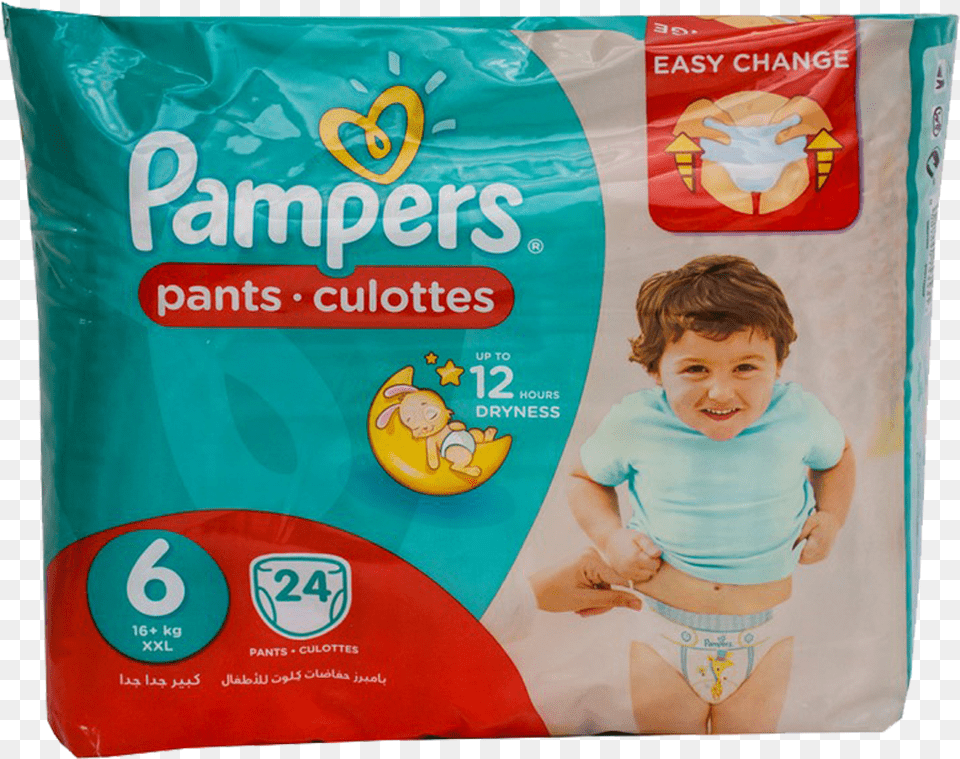Pampers Pants 6 Xxl 16 Kg 24p Pampers Pants Price In Pakistan, Diaper, Baby, Person, Face Png Image